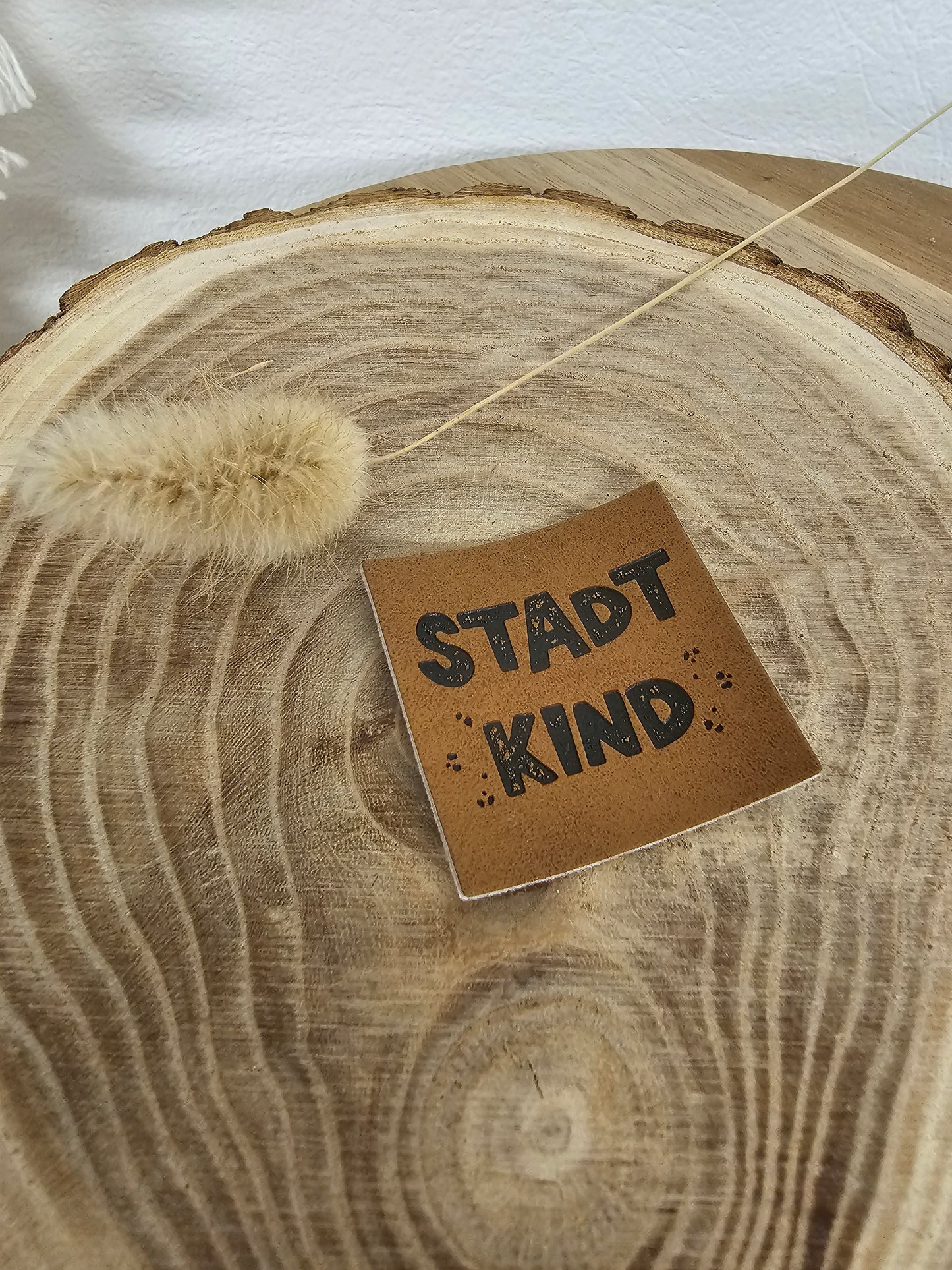 Étiquette en similicuir Stadtkind