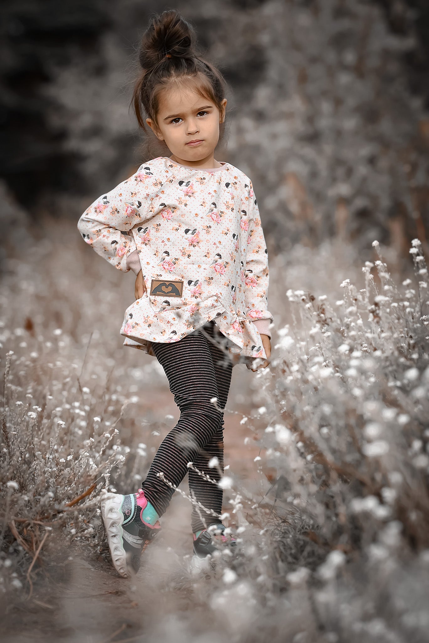Little mitch design E-Book Schnittmuster "Rüschenhoodie Aria Maxi ''