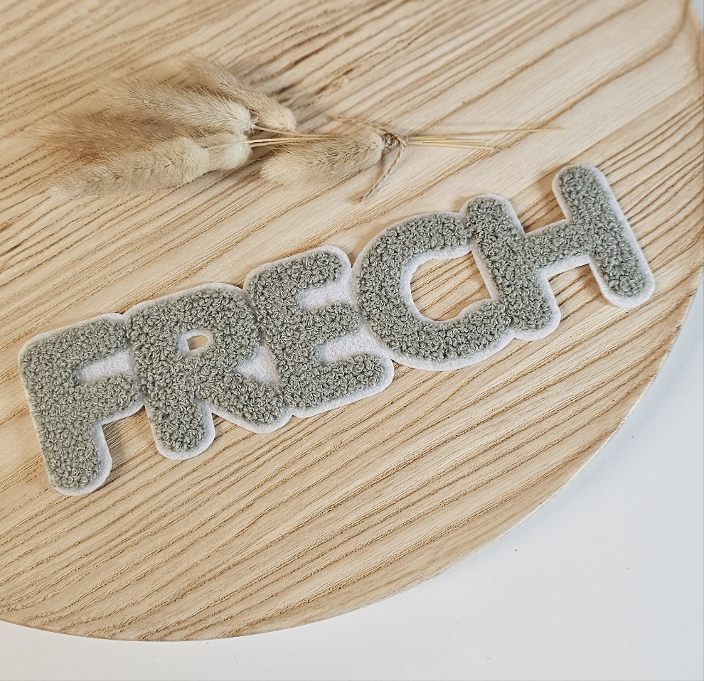 Chenille Patch Frech