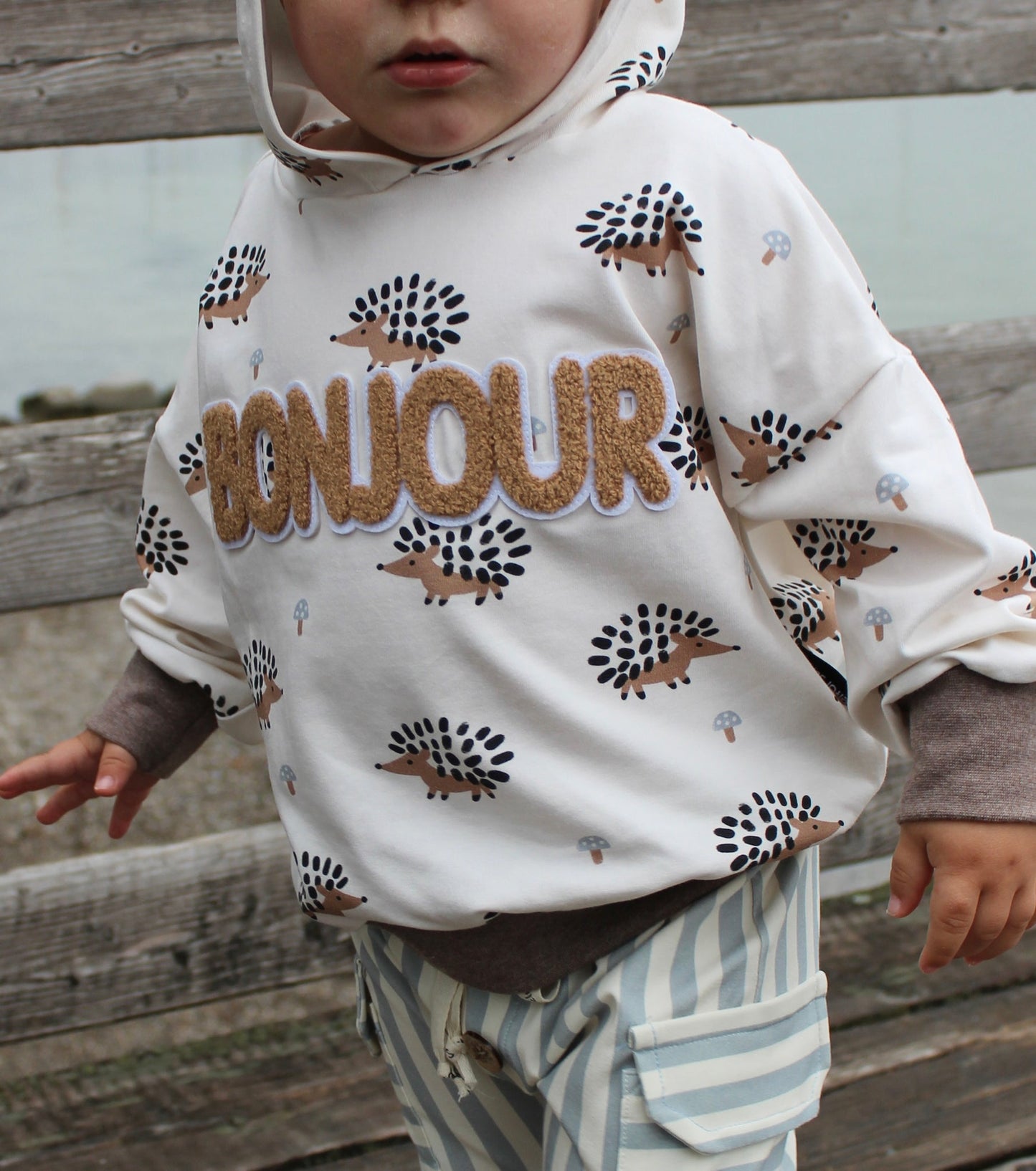 Chenille Patch Bonjour