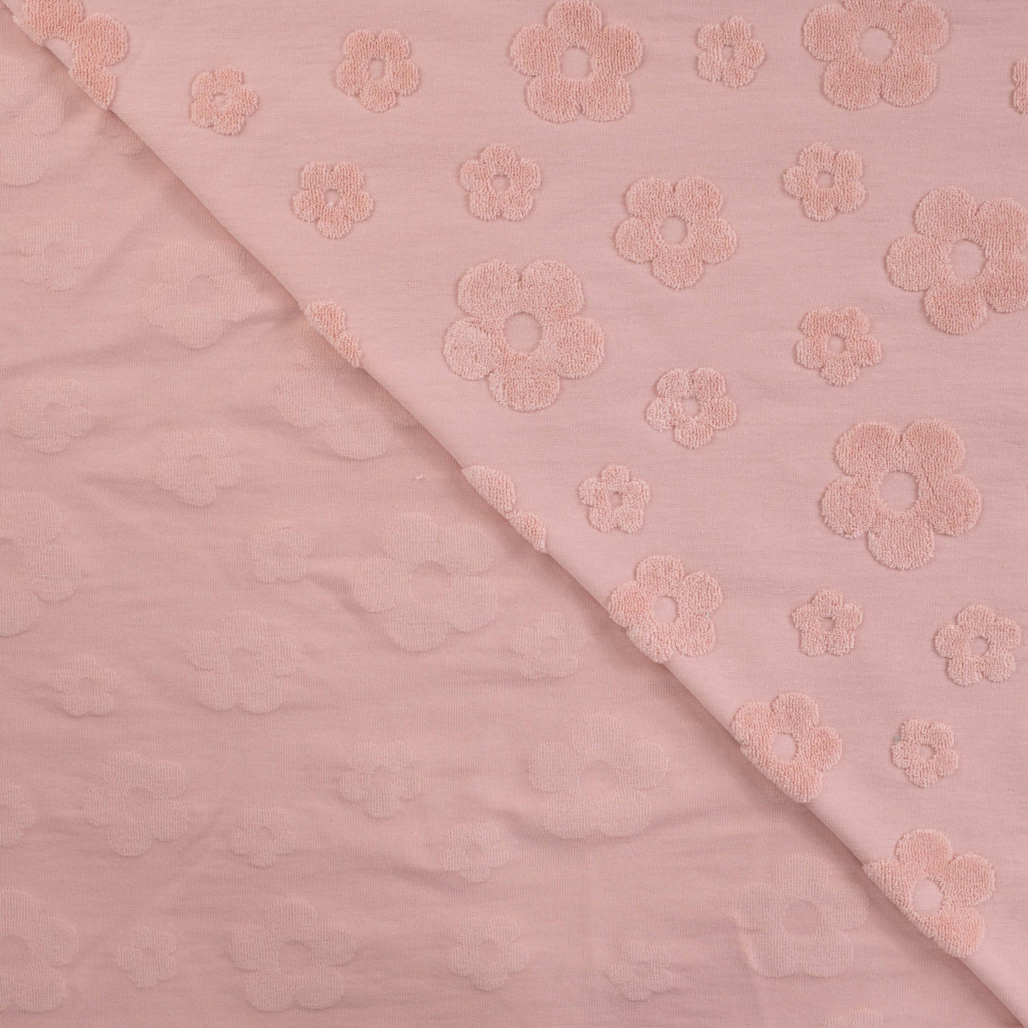 Baumwoll Jacquard Blumen Puder