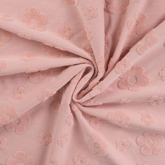 Baumwoll Jacquard Blumen Puder