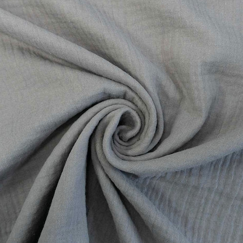 Bio Musselin Uni Grey