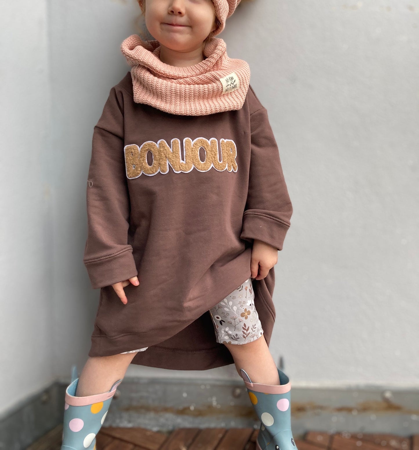 Chenille Patch Bonjour