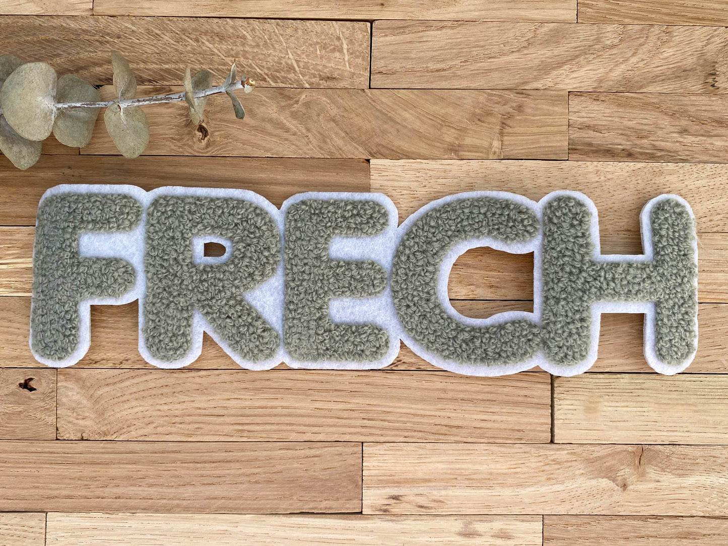Chenille Patch Frech