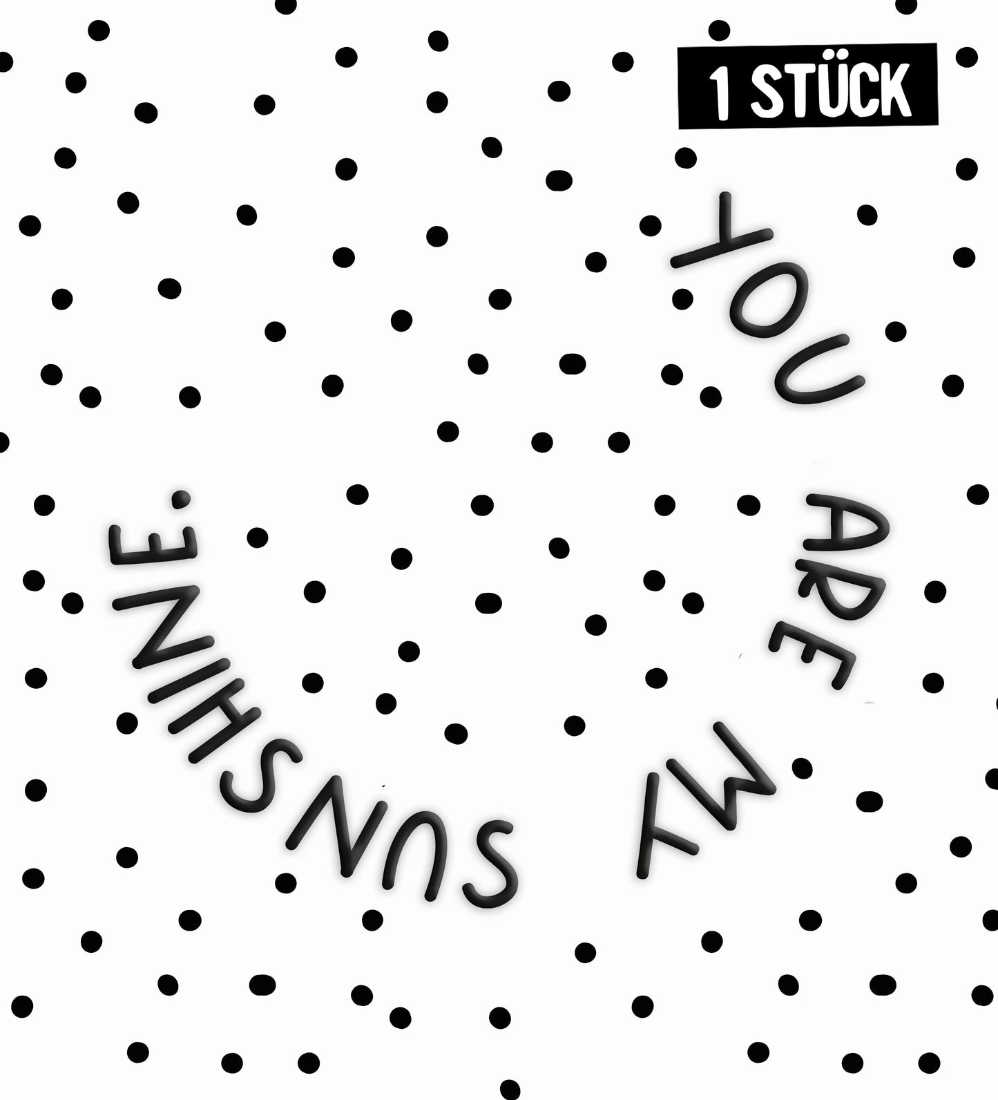 3D Silikonlabel- you are my sunshine*iron-on*