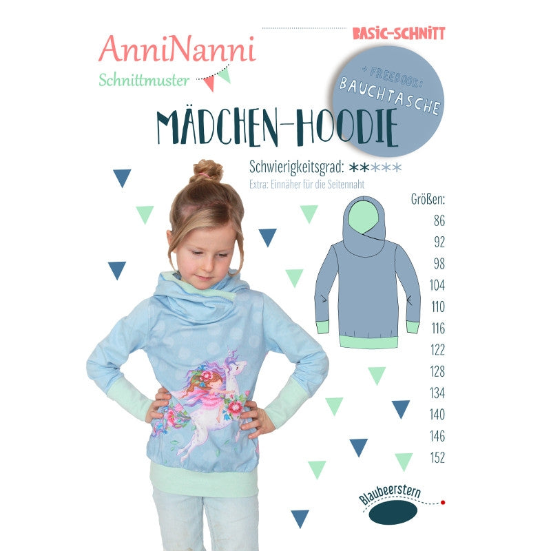 Patron papier AnniNanni ''Basic girls hoodie''