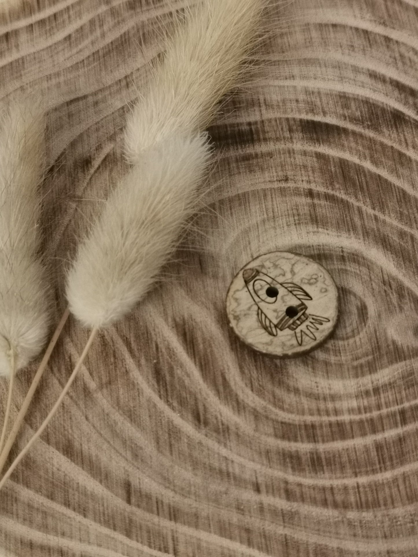 Boutons Noix de Coco Fusée