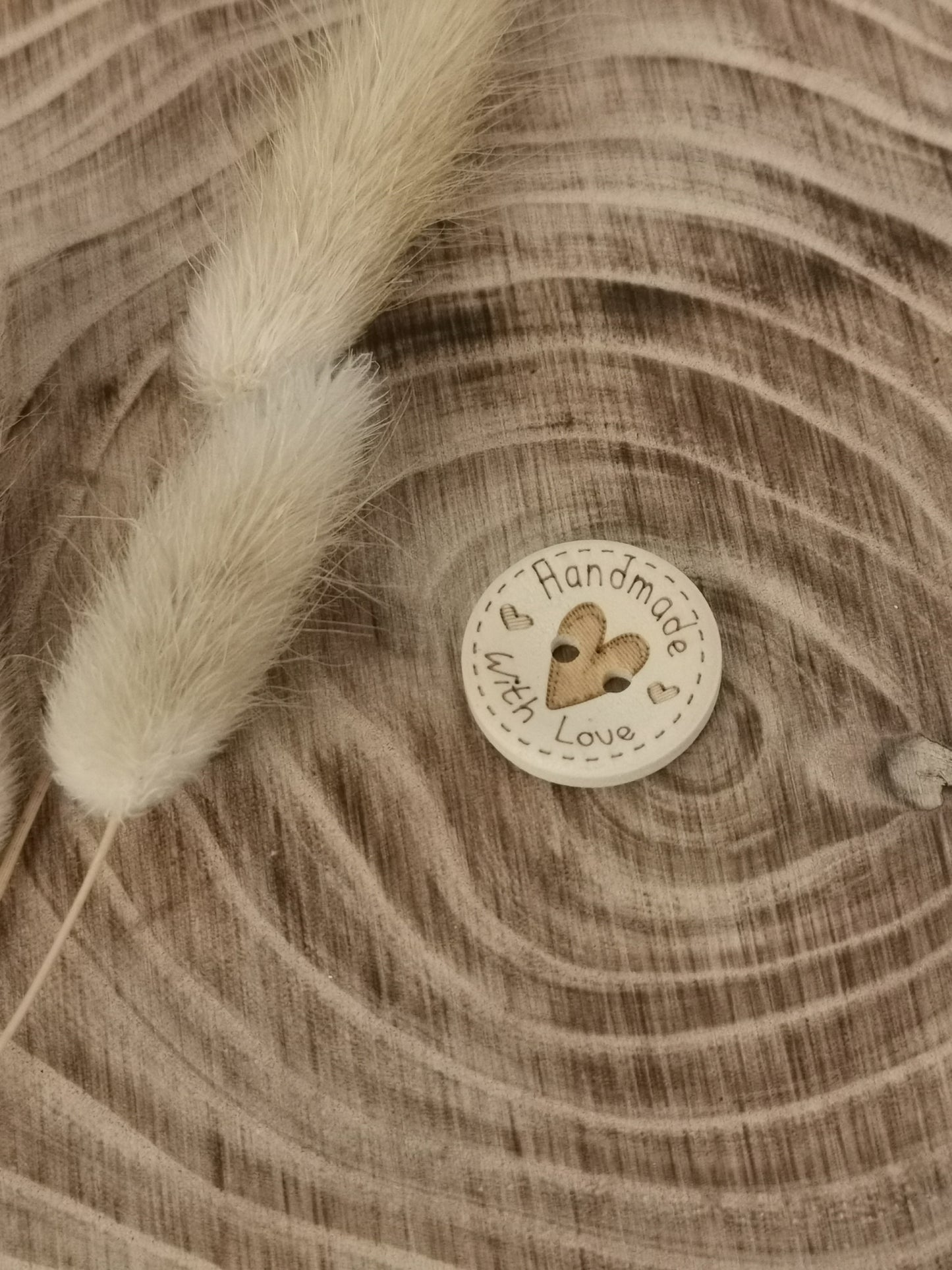 Holz Knöpfe Handmade with love