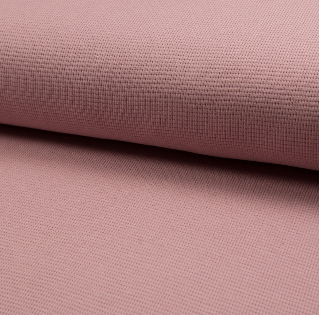 Waffelstrick Dusty Rose