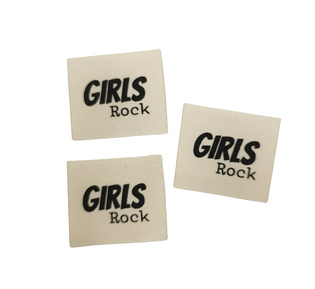 Baumwoll-Label Girls Rock