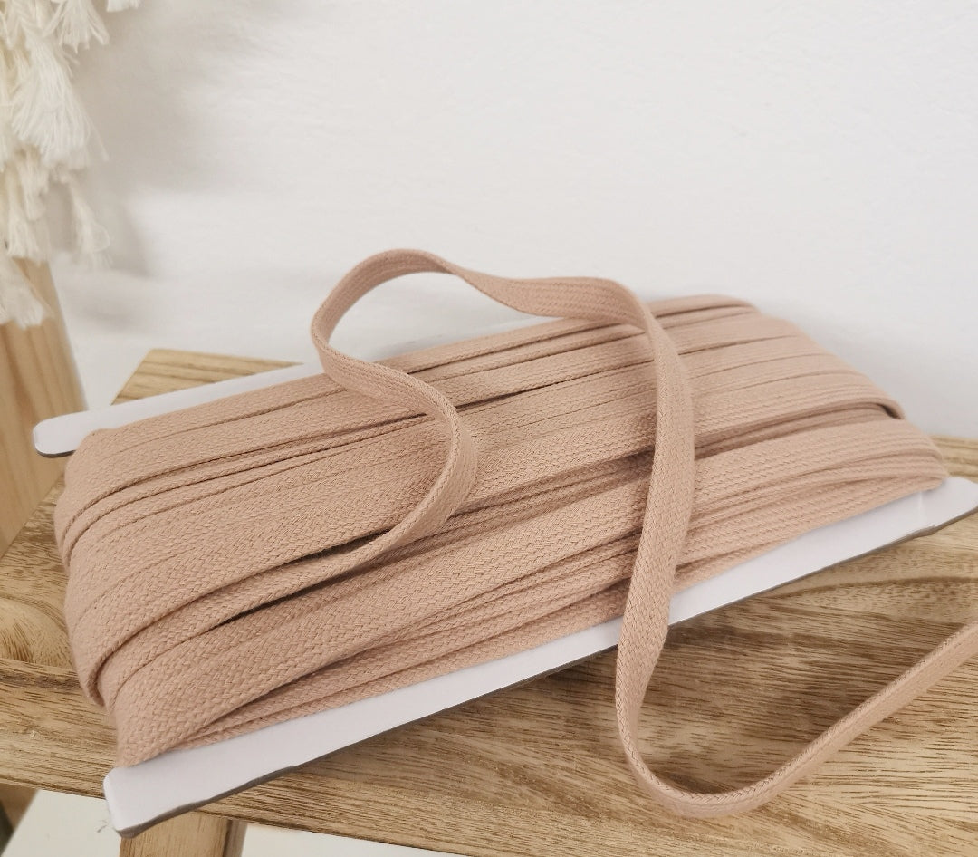 Flachkordel beige