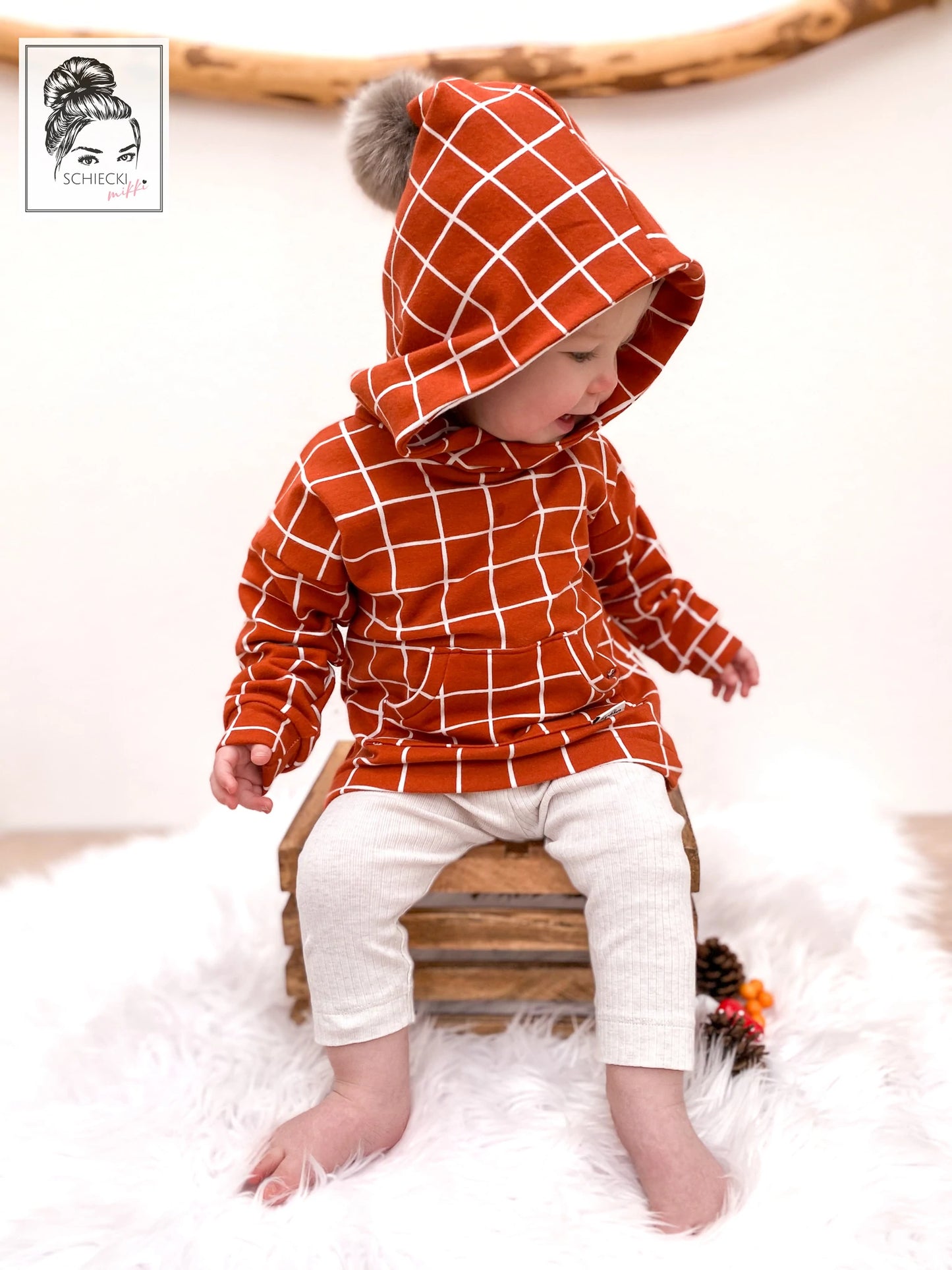 Little mitch design E-Book/Schnittmuster "Girly Hoodie Meya Mini''