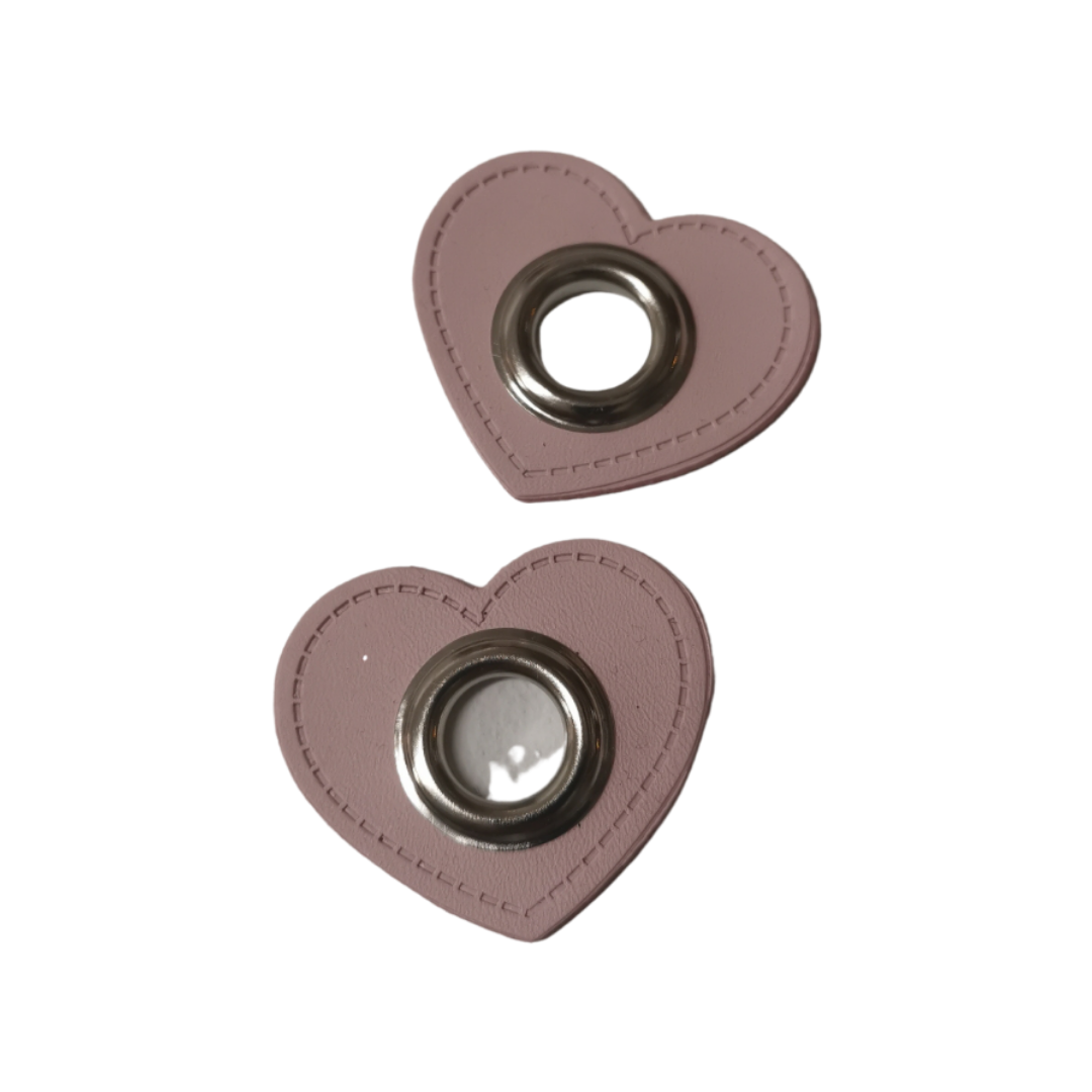 Lot de 2 écussons cordon coeurs