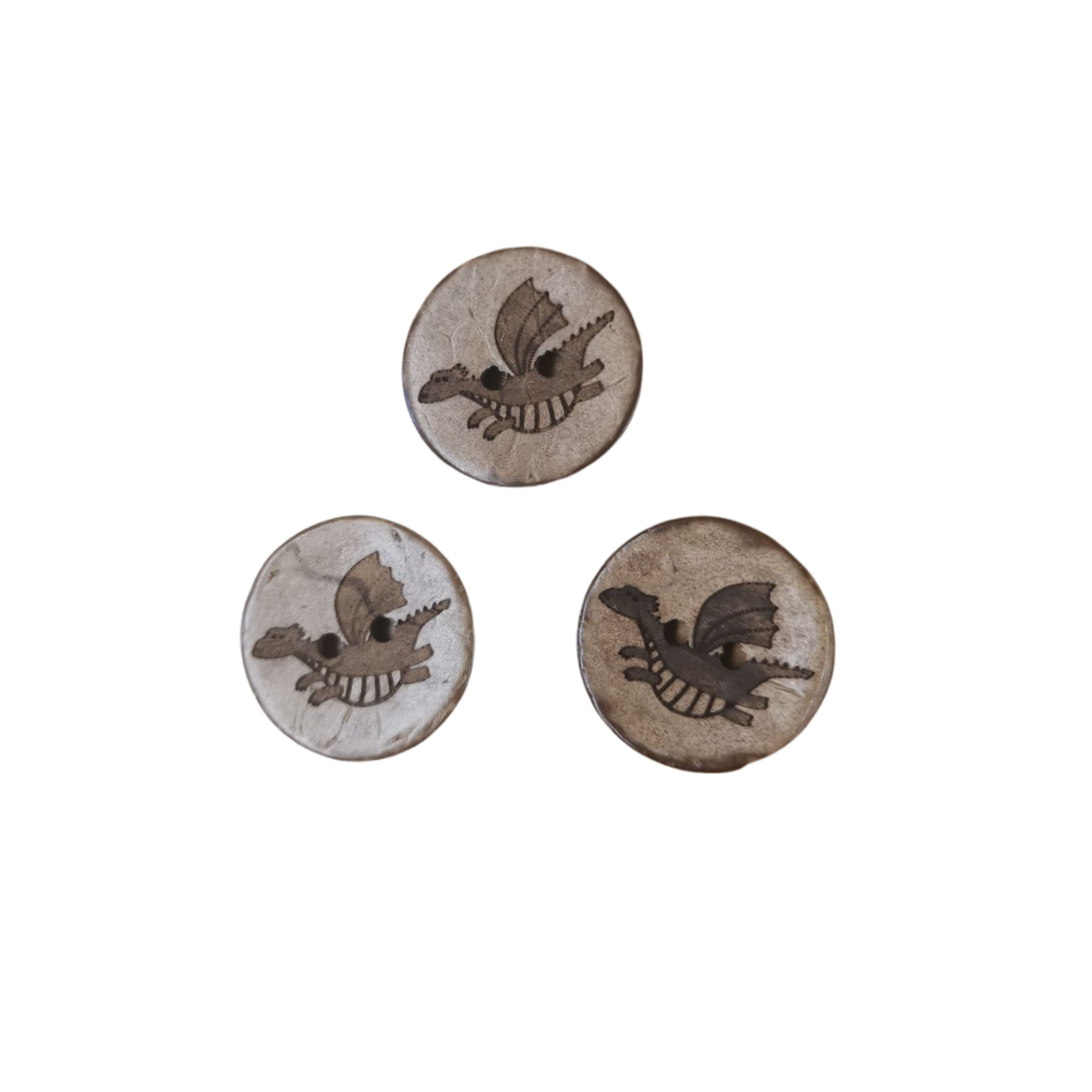 Dragon Boutons Noix de Coco