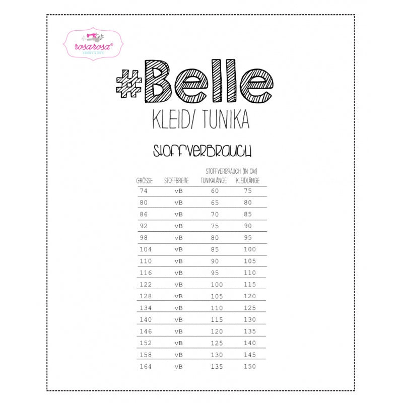 Papierschnittmuster RosaRosa ''Belle''