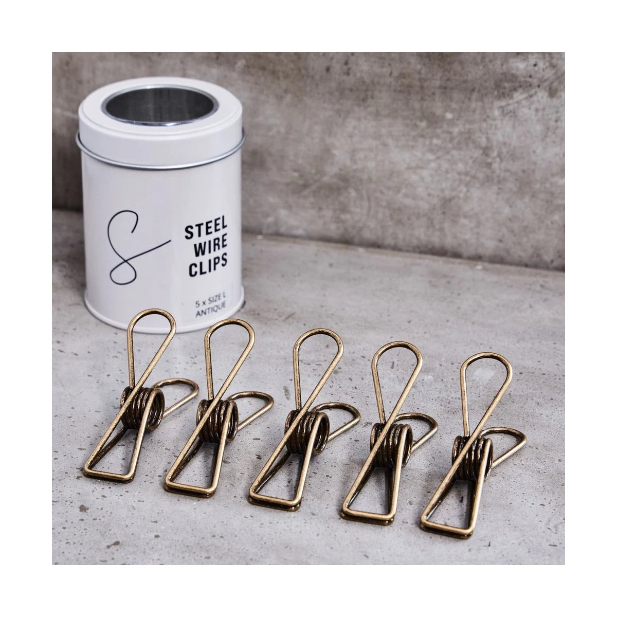 PINCES EN FIL D'ACIER GRANDES (5 pcs.) Antique