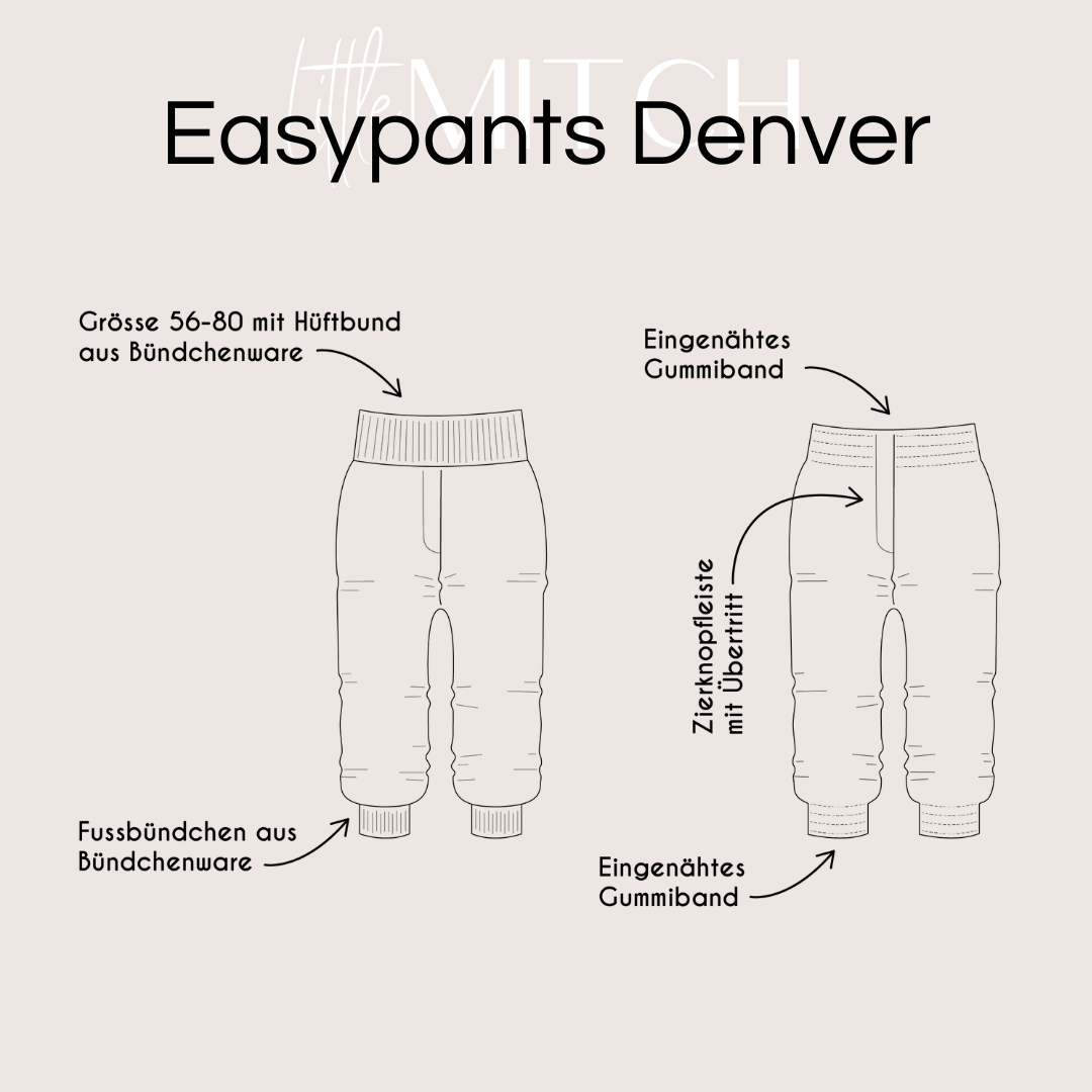 Little mitch design  E-Book Schnittmuster "Denver Mini ''