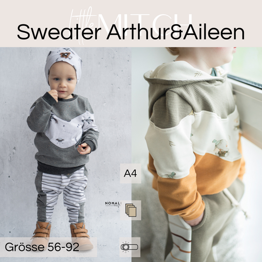Little mitch design E-Book Schnittmuster "Arthur&Aileen Baby'' 56-92