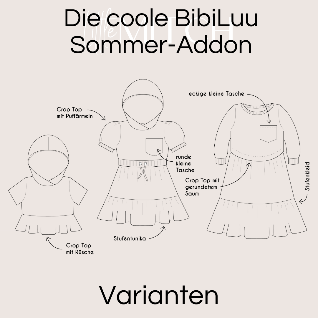 Little mitch design combinaison e-book &amp; add-on d'été "the cool BibiLuu"