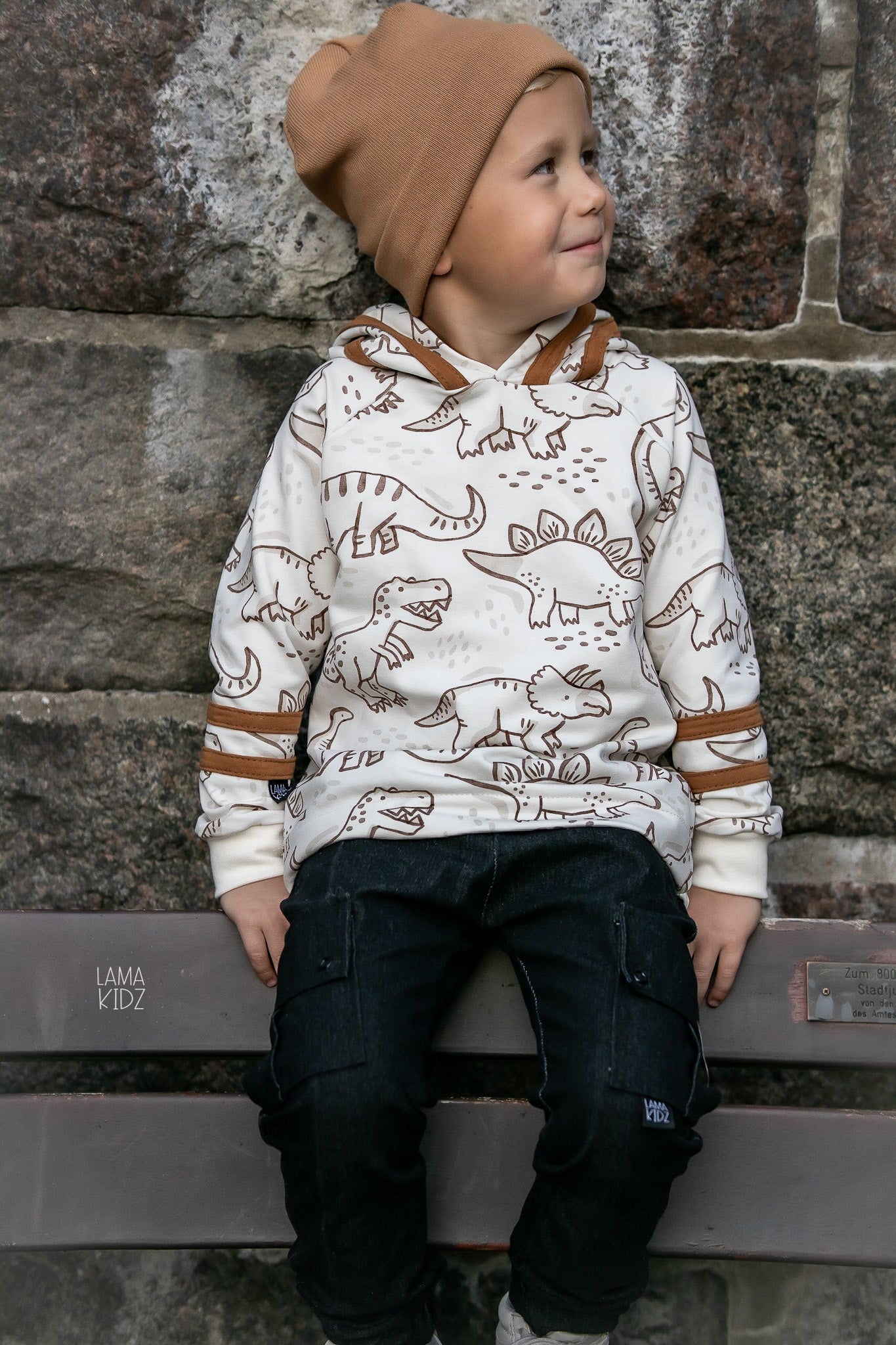 Little mitch design  E-Book Schnittmuster "Streifenhoodie Clayton Maxi ''