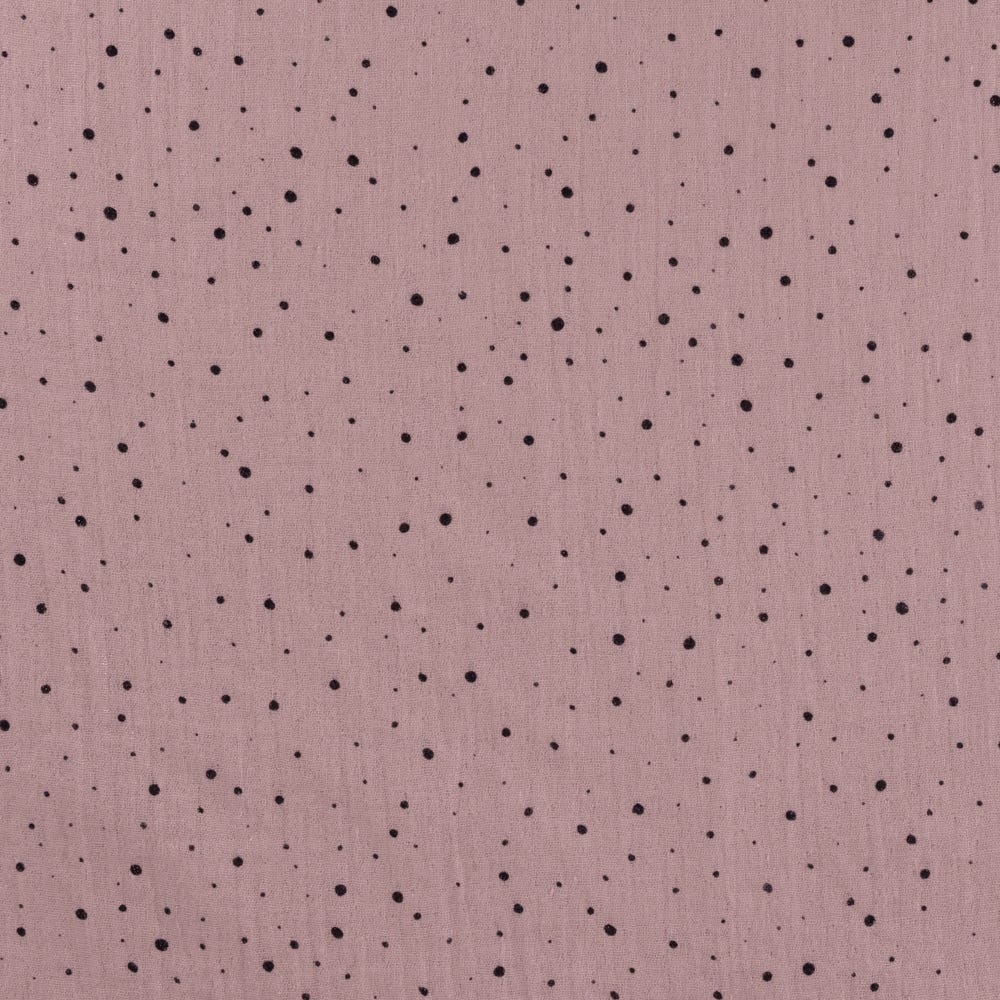 Musselin Dots Old pink