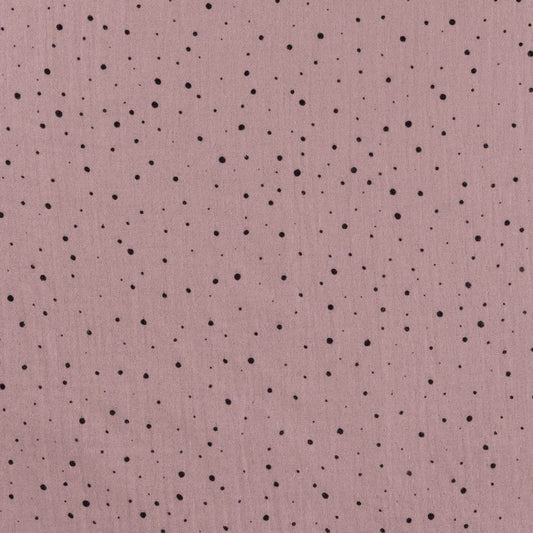 Musselin Dots Old pink