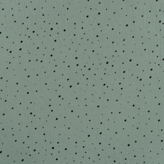 Musselin Dots Dusty mint