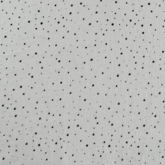 Musselin Dots Hellgrau