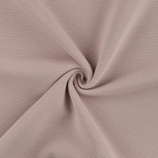 OTTOMAN RIB JERSEY DUSTY VIOLET
