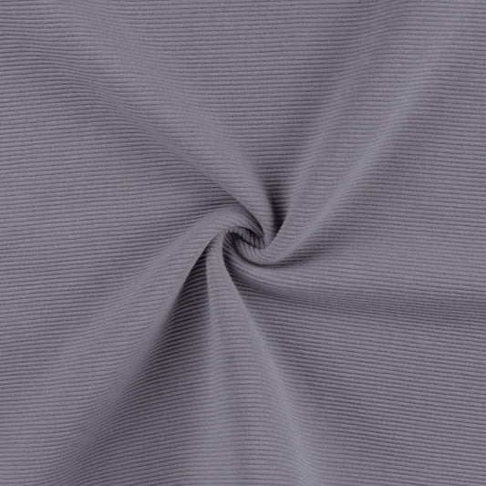 OTTOMAN RIB JERSEY DUSTY VIOLET