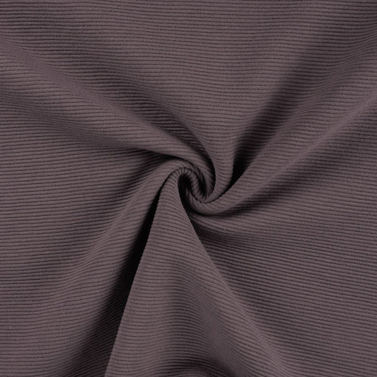 OTTOMAN RIB JERSEY DUSTY VIOLET