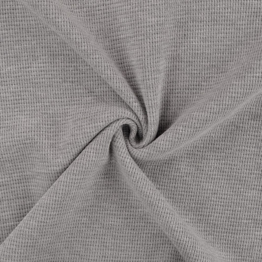 Maille gaufrée bleu jean