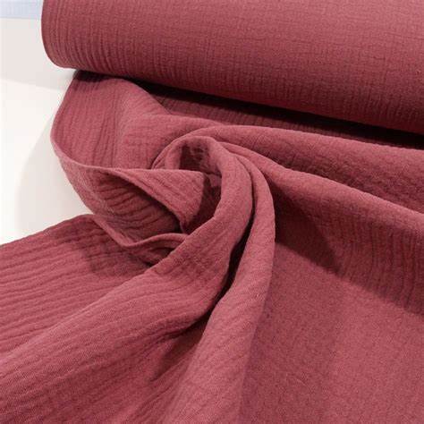 Bio Musselin Uni Mauve