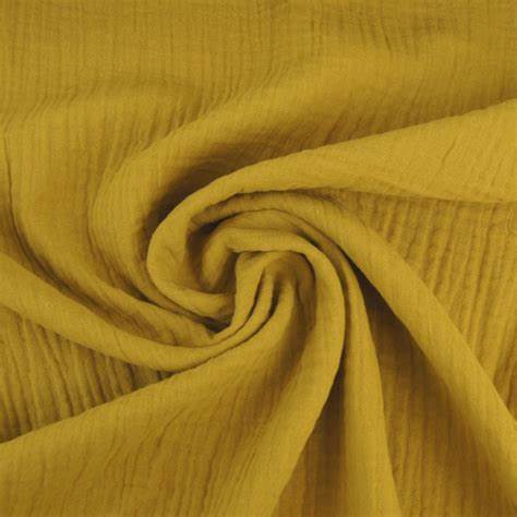Bio Musselin Uni Ochre