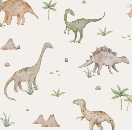 Vorbestellung Musselin Dinos
