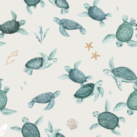 Eco Flex Lycra Stoff Turtles
