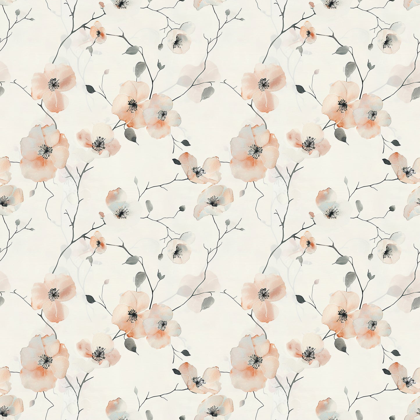 Vorbestellung UV 50+ Stoff/Musselin Blush Branches