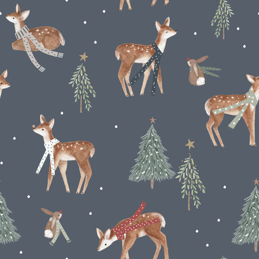 French Terry "Christmas Fawn''-Vorbestellung