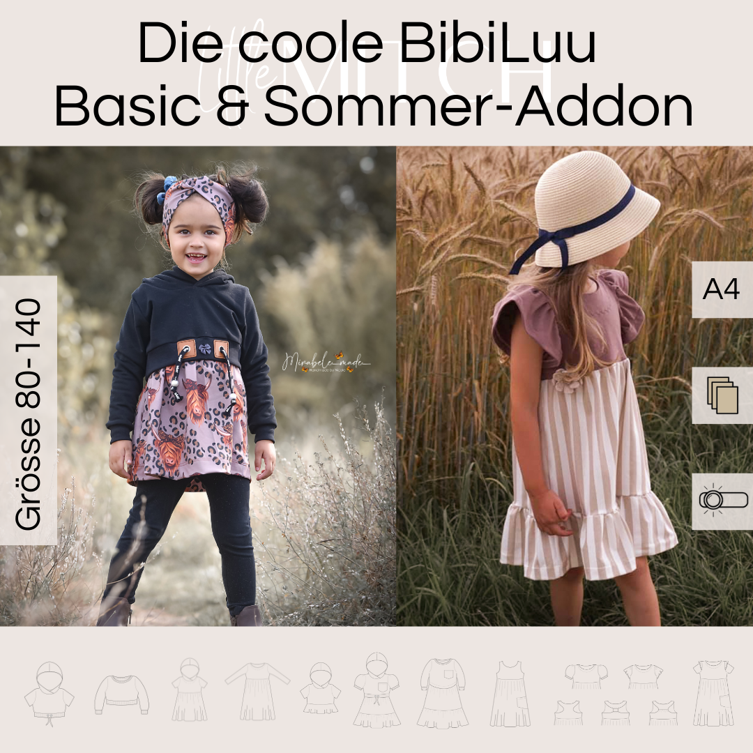 Little mitch design combinaison e-book &amp; add-on d'été "the cool BibiLuu"