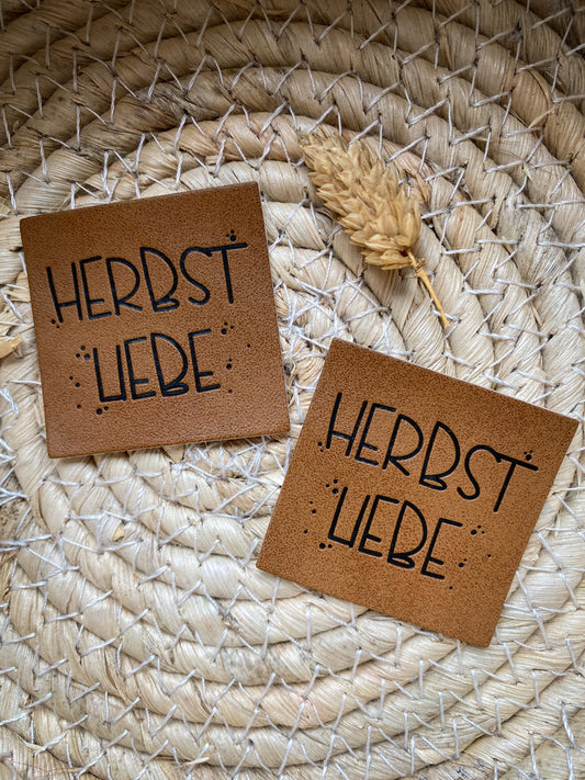 Kunstlederlabel Herbstliebe