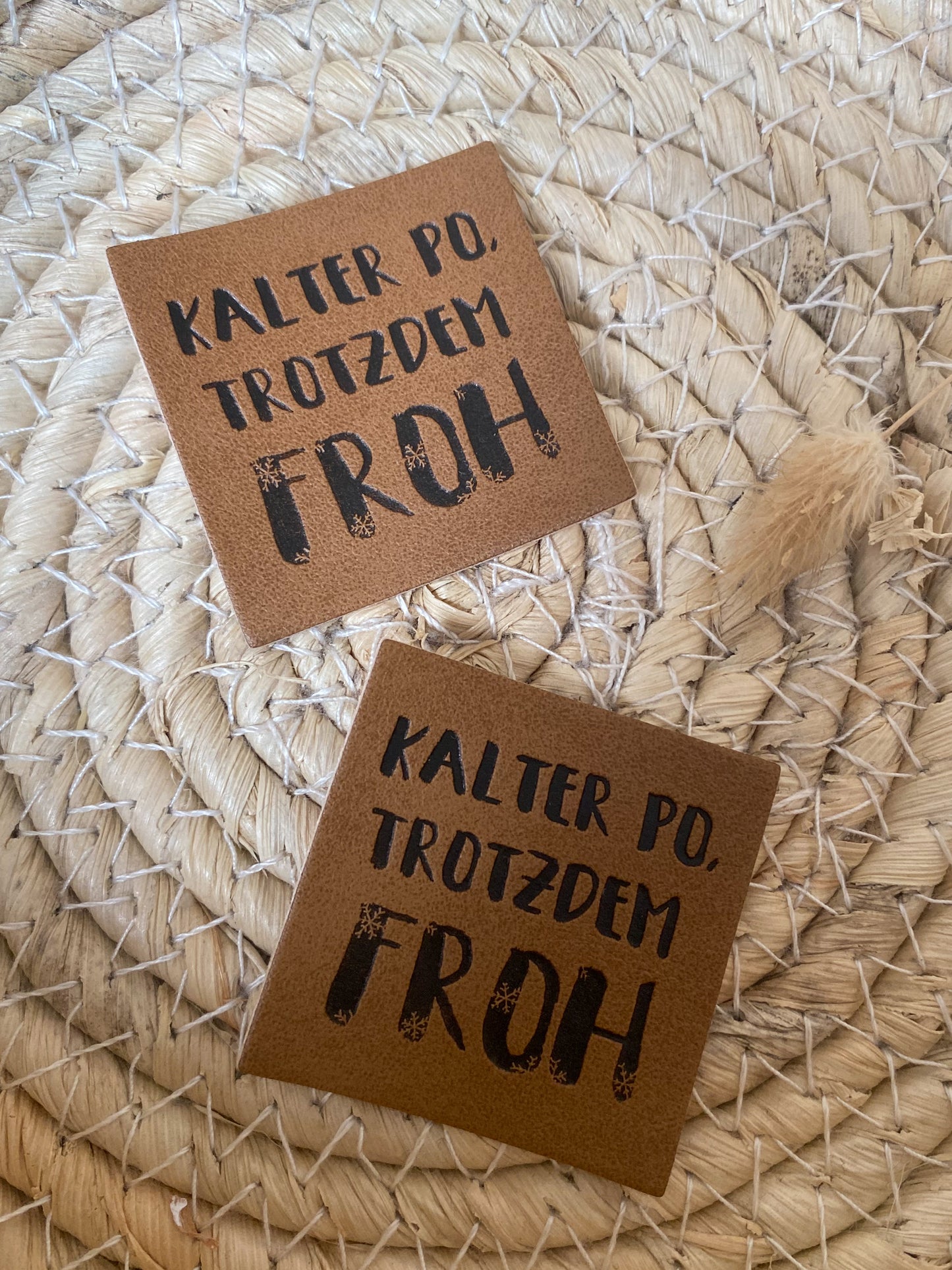 Kunstlederlabel Kalter Po