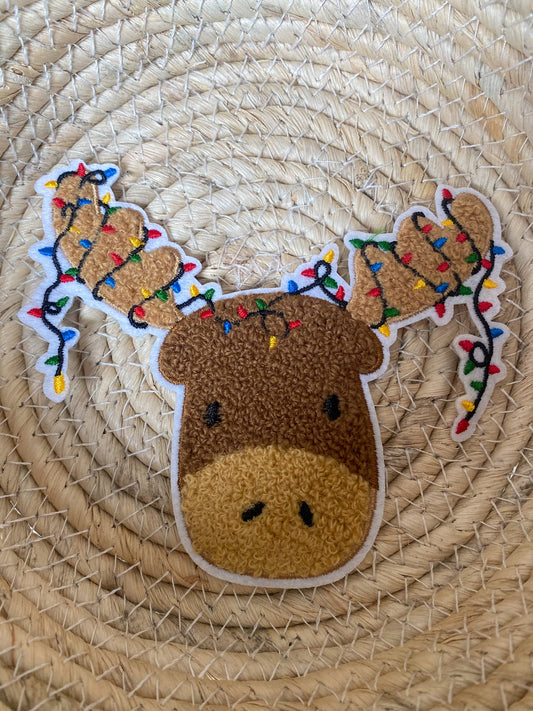meinholder Prinz Chenillepatch Elch mit Lichterkette