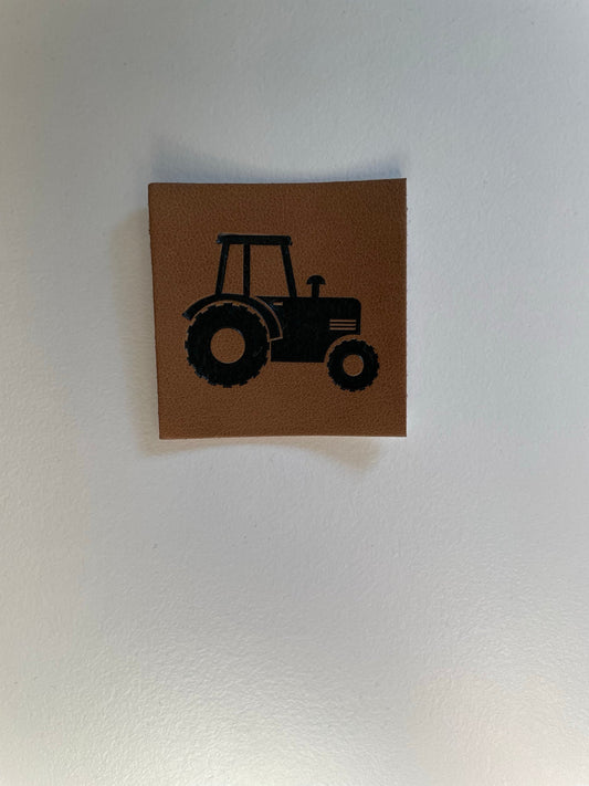 Kunstlederlabel Traktor