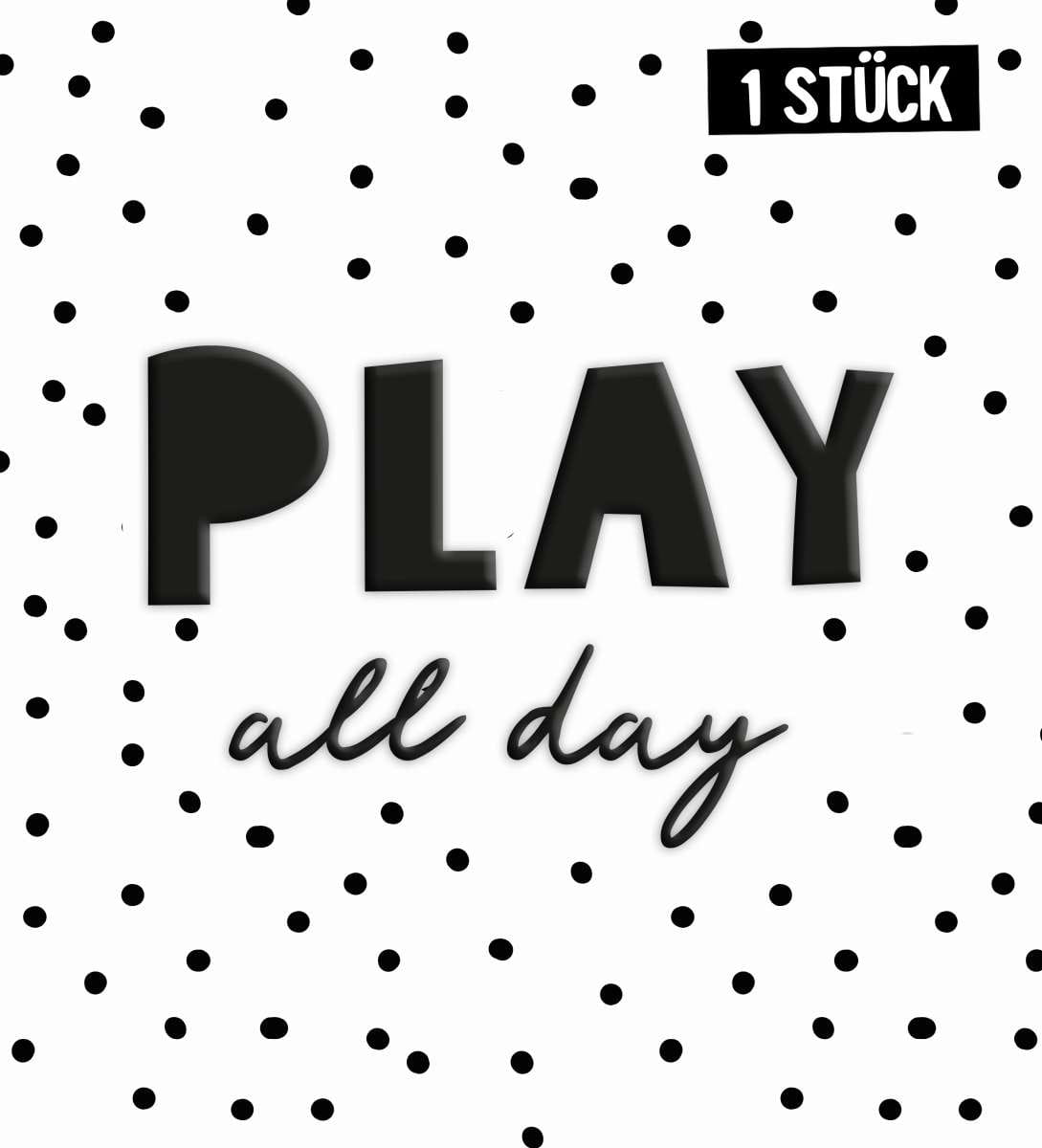 3D Silikonlabel- play all day*iron-on*