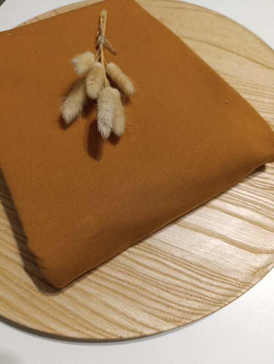 Uni French Terry Ocker Reststück 1 Meter