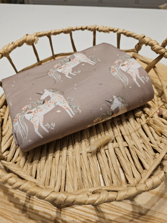 Reststück French Terry Unicorn rosa