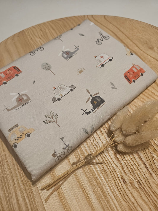 Reststück Jersey Rettungsfahrzeuge 50cm