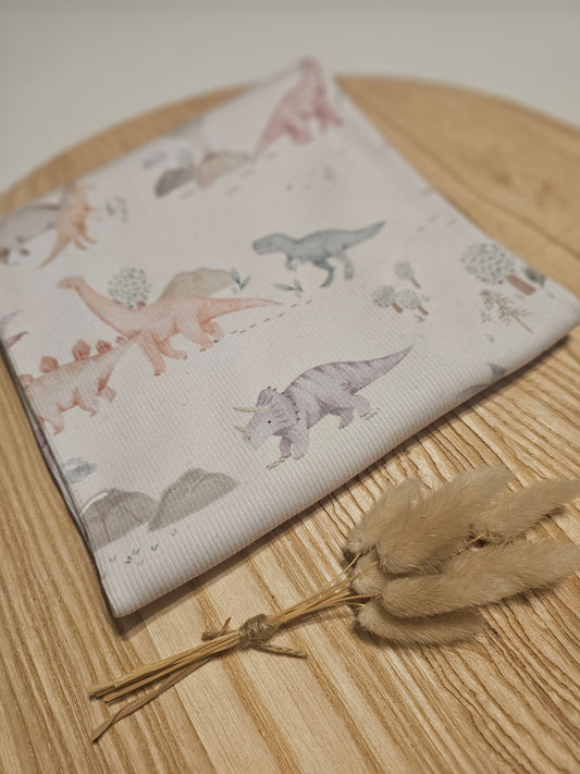 Reststück Rib Jersey Dinos 55cm