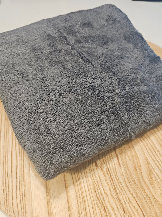 Reststück Frottee grau 100cm